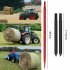 US GARVEE 49 Inch Tractor Hay Spear Attachment 3000lbs Capacity for Bobcat Tractors Skid Steer Loader