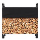 US GARVEE 4FT Firewood Rack Outdoor Firewood Rack Outdoor with Cover for Fireplace Wood Storage