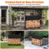 US GARVEE 4FT Firewood Rack Outdoor Firewood Rack Outdoor with Cover for Fireplace Wood Storage
