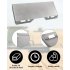US GARVEE 5 16 inch Skid Steer Mount Plate Easy to Install Steel Quick Tach Attachment Loader Plate Steel Grey