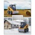 US GARVEE 5 16 inch Skid Steer Mount Plate Easy to Install Steel Quick Tach Attachment Loader Plate Steel Grey
