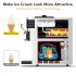 US GARVEE 5 8 8Gal H Yield Commercial Ice Cream Machine 3 Flavor Countertop Soft Serve Ice Cream Yogurt Machine