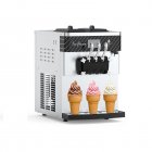 US GARVEE 5.8-8Gal/H Yield Commercial Ice Cream Machine 3 Flavor Countertop Soft Serve Ice Cream Yogurt Machine