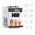 US GARVEE 5 8 8Gal H Yield Commercial Ice Cream Machine 3 Flavor Countertop Soft Serve Ice Cream Yogurt Machine