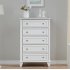 US GARVEE 5 Drawer Dresser for Bedroom  Vintage Dresser Tall 5 Chest of Drawers  Wood Storage Cabinet Organizer with Metal Handles  Nursery Dresser for Bedroom 