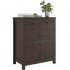 US GARVEE 5 Drawer Wood Dresser Organizer   Sleek Brown Finish   Deep Space Storage   Solid Wood Legs   Versatile Use   Bedroom  Living Room  Entryway