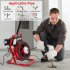 US GARVEE 50 Ft X 3 8 Inch Drain Cleaner Machine Professional Electric Drain Auger for 1 to 4 Inch Pipes
