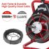 US GARVEE 50 Ft X 3 8 Inch Drain Cleaner Machine Professional Electric Drain Auger for 1 to 4 Inch Pipes
