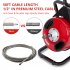 US GARVEE 50 Ft x 1 2 Inch Drain Cleaner Machine Professional Electric Drain Auger for 1 to 4 Inch Pipes