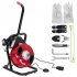 US GARVEE 50 Ft x 1 2 Inch Drain Cleaner Machine Professional Electric Drain Auger for 1 to 4 Inch Pipes