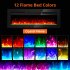 US GARVEE 50 Inch Electric Fireplace Inserts Recessed and Wall Mounted Electric Fireplace Heater with RC