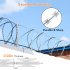 US GARVEE 500FT Razor Barbed Wire 50FT Per Roll Razor Wire Fencing Razor Fence Barbed Wire