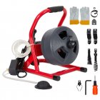 US GARVEE 50Ft x 5/16 Inch Drain Cleaner Machine, Electric Drain Auger Professional for 3/4 to 3 Inch Pipes