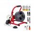US GARVEE 50Ft x 5 16 Inch Drain Cleaner Machine  Electric Drain Auger Professional for 3 4 to 3 Inch Pipes