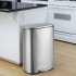 US GARVEE 50L Kitchen Trash Can Smudge Resistant Rectangular Garbage Can with Soft Close Foot Pedal