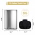 US GARVEE 50L Kitchen Trash Can Smudge Resistant Rectangular Garbage Can with Soft Close Foot Pedal