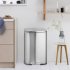 US GARVEE 50L Kitchen Trash Can Smudge Resistant Rectangular Garbage Can with Soft Close Foot Pedal