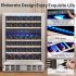 US GARVEE 52 Bottles Wine Fridge Dual Zone Wine Cooler Refrigerator with Digital Temperature Control
