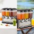 US GARVEE 54L Commercial Cold Beverage Dispenser 350W Stainless Steel Ice Tea Drink Dispenser Black