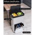 US GARVEE 56L Kitchen Trash Can with Lid Fingerprint Proof Stainless Steel Rubbish Bin