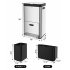 US GARVEE 56L Kitchen Trash Can with Lid Fingerprint Proof Stainless Steel Rubbish Bin