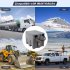 US GARVEE 58 Gallon Portable Fuel Tank Diesel Transfer Tank  with 12V DC Fuel Transfer Pump Gray