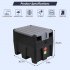 US GARVEE 58 Gallon Portable Fuel Tank Diesel Transfer Tank  with 12V DC Fuel Transfer Pump Black