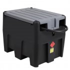 US GARVEE 58 Gallon Portable Fuel Tank Diesel Transfer Tank  with 12V DC Fuel Transfer Pump Black