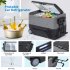 US GARVEE 58QT Car Refrigerator with Movable Wheels Portable Freezer with 12 24V DC 110 240V AC