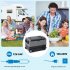 US GARVEE 58QT Car Refrigerator with Movable Wheels Portable Freezer with 12 24V DC 110 240V AC