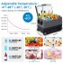 US GARVEE 58QT Car Refrigerator with Movable Wheels Portable Freezer with 12 24V DC 110 240V AC