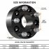 US GARVEE 5x5 Hubcentric Wheel Spacers for Wrangler 2007 2017 2 Inch 4Pcs 5x127mm Wheel Spacer
