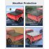 US GARVEE 6 6ft Soft Quad Fold Truck Bed Tonneau Cover Compatible with 2019 2023 Chevy Silverado Black