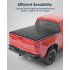 US GARVEE 6 6ft Soft Quad Fold Truck Bed Tonneau Cover Compatible with 2019 2023 Chevy Silverado Black