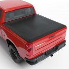 US GARVEE 6.6ft Soft Quad Fold Truck Bed Tonneau Cover Compatible with 2019-2023 Chevy Silverado Black