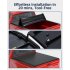 US GARVEE 6 6ft Soft Quad Fold Truck Bed Tonneau Cover Compatible with 2019 2023 Chevy Silverado Black