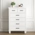 US GARVEE 6 Drawer Dresser with Metal Handles  White Chest of Drawers Closet Organizers and Storage Clothes  Wood Drawer Dresser for Closet  Living Room  Hallwa