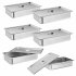 US GARVEE 6 Pack Full Size Pan Commercial Stainless Steel Anti Jamming Steam Table Pan
