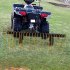 US GARVEE 60 Inch ATV Tow Behind Durable Corrosion Resistant Steel Pine Straw Rake  Landscape Rake  Dethatcher Rake for Tractor