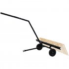 US GARVEE 60 Inch ATV Tow Behind Durable Corrosion Resistant Steel Pine Straw Rake, Landscape Rake, Dethatcher Rake for Tractor