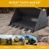 US GARVEE 60 Inch Bucket Clamp On Debris Forks Heavy Duty Clamp On Pallet Fork 4000 lbs Capacity Bucket Forks