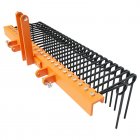 US GARVEE 60 Inches Pine Straw Needle Rake,Durable Powder Coated 3 Point Straw Rake,Steel Spring Landscape Rake Fit for Cat0, Cat1, Cat3 Tractors