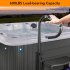 US GARVEE 600LBS Capacity Hot Tub Handrail 56 Inch Safety Handrail for Indoor Outdoor Bath Black