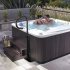 US GARVEE 600LBS Capacity Hot Tub Handrail 56 Inch Safety Handrail for Indoor Outdoor Bath Black