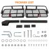 US GARVEE 60x20x6 Inch Folding Hitch Mount Cargo Carrier Steel Construction Cargo Basket 500lb Capacity
