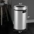 US GARVEE 65 L   17 Gal Open Top Trash Can Commercial Grade Heavy Duty Brushed Stainless Steel Waste Bins