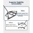 US GARVEE 66 Inch Wide Driveway Drag with 2 Adjustable Bars Driveway Drag Grader Harrow for ATV UTV
