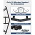 US GARVEE 66 Inch Wide Driveway Drag with 2 Adjustable Bars Driveway Drag Grader Harrow for ATV UTV