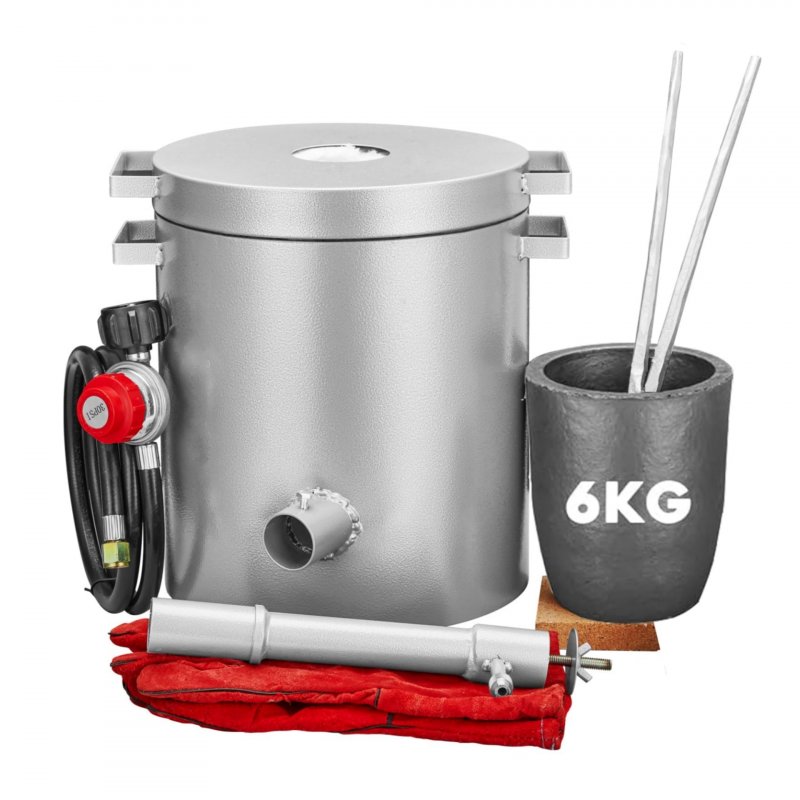 US GARVEE 6KG Propane Melting Furnace Kit 2700°F High Capacity Smelting Furnace Kit