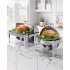 US GARVEE 6QT Chafing Dish Buffet Set Roll Top Buffet Server Commercial Chafer Full Size Pan